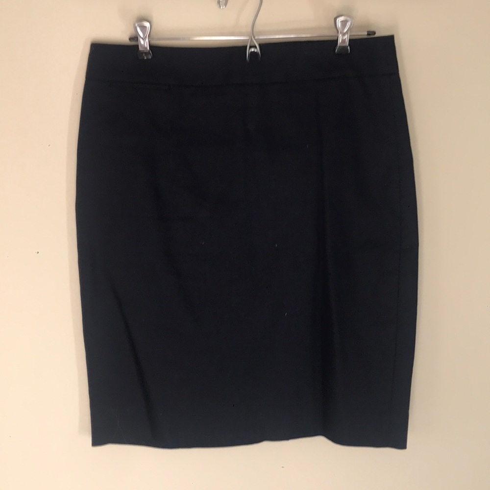 J crew navy pencil skirt